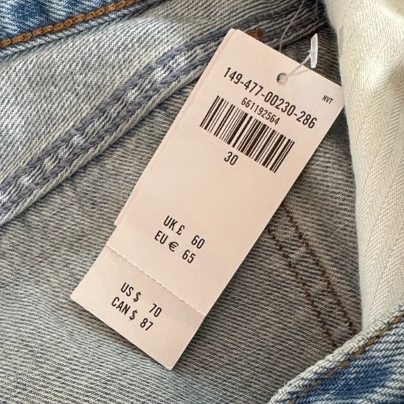 Abercrombie & Fitch Light Blue Jean Shorts shortie Denim - Picture 7 of 8